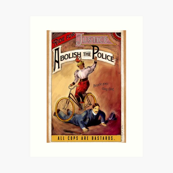 Item preview, Ride for Justice - Abolish the Police designed and sold by Loki Propagandart.