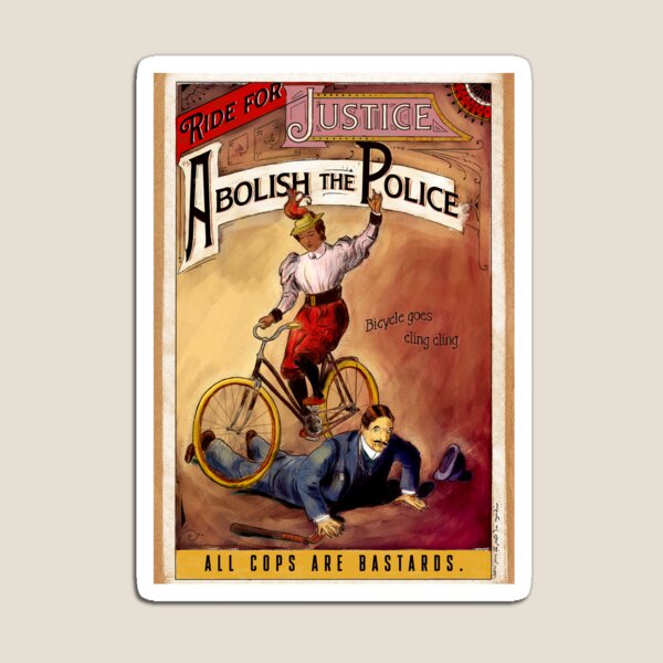 Aperçu de l'œuvre Roule pour la Justice - Abolis la Police créée et vendue par Loki Propagandart.