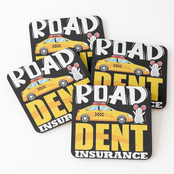 Item preview, Road dent insurance cute mouse joke shirt designed and sold by Grinover.