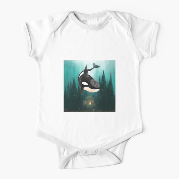 Ocean Forest Short Sleeve Baby One-Piece