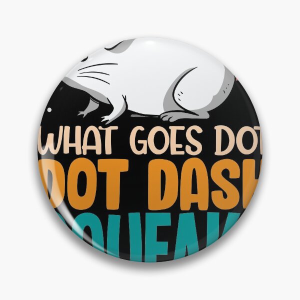 Item preview, What goes dot dot dash squeak rat mouse shirt designed and sold by Grinover.