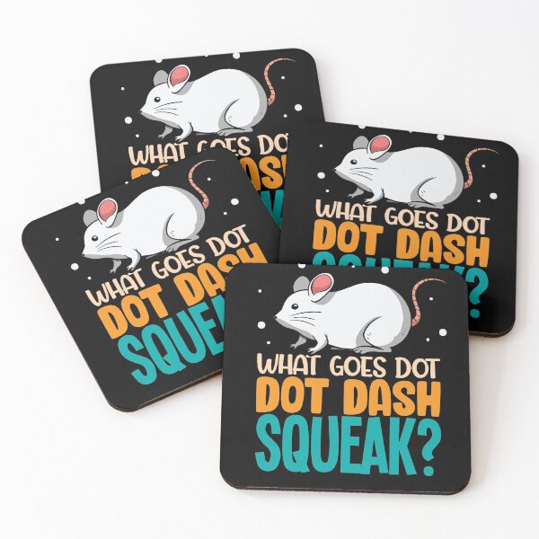 Item preview, What goes dot dot dash squeak rat mouse shirt designed and sold by Grinover.