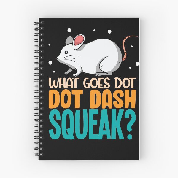 Item preview, What goes dot dot dash squeak rat mouse shirt designed and sold by Grinover.