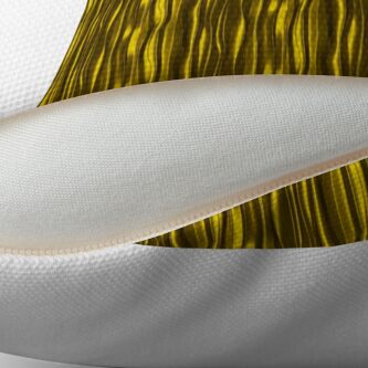 Alternate view of Black & yellow gold on Floor Pillow