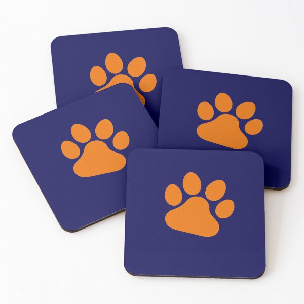 Item preview, Dog foot pattern orrange and blue designed and sold by FLASHOP.