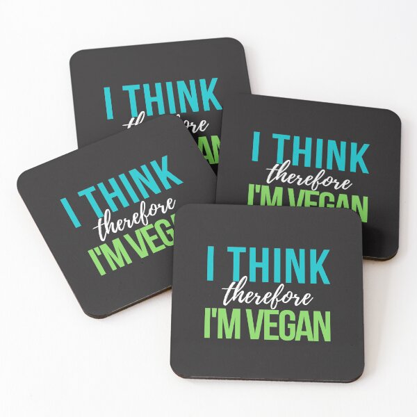 Item preview, I think therefore I'm vegan designed and sold by PlantDemia.