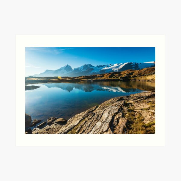 Lac Noir et le massif de la Meije Impression artistique