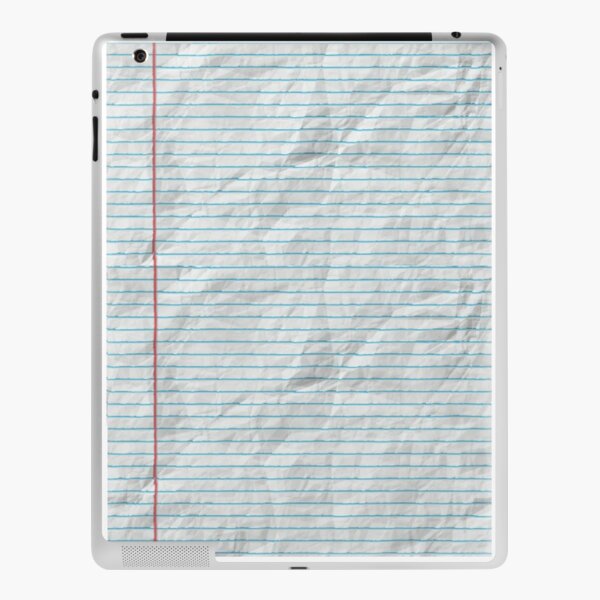 Ipad Hullen Klebefolien Liniertes Papier Redbubble