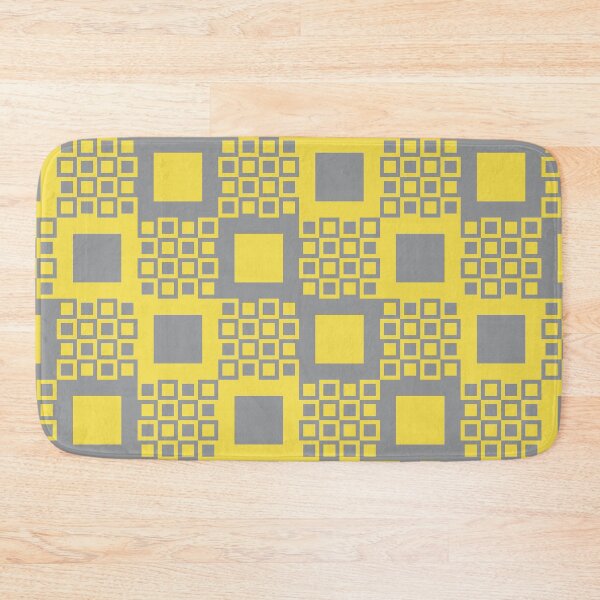 Item preview, Geometric shapes in a minimal pattern in yellow and gray designed and sold by acidmit.