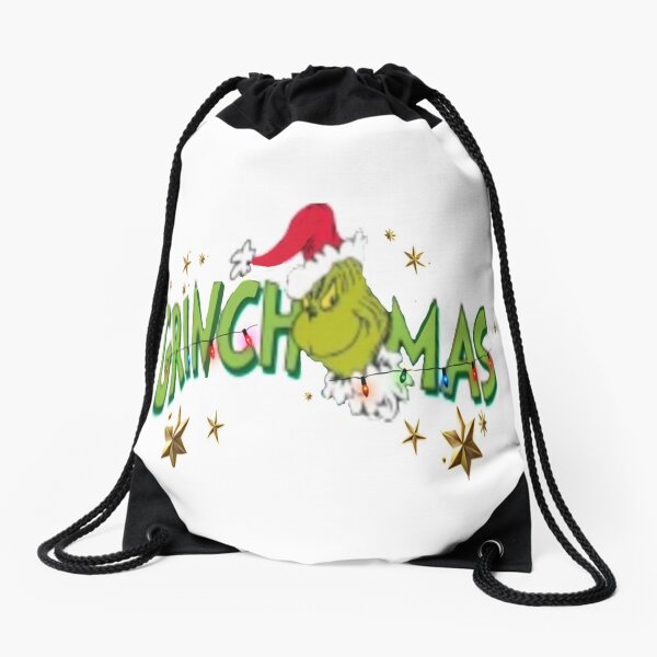 Grinchimas Drawstring Bag