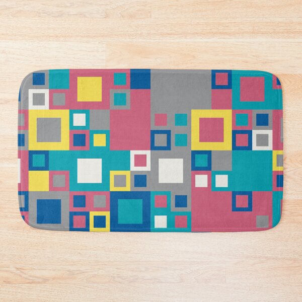 Item preview, Abstract mosaic with geometric shapes in random yellow and gray color palette variation designed and sold by acidmit.