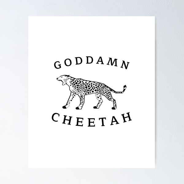 Cute cheetah print gift blue animal print background design  Art Board  Print for Sale by tiffanator606