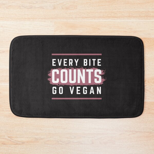 Item preview, Every bite counts, Go vegan designed and sold by PlantDemia.
