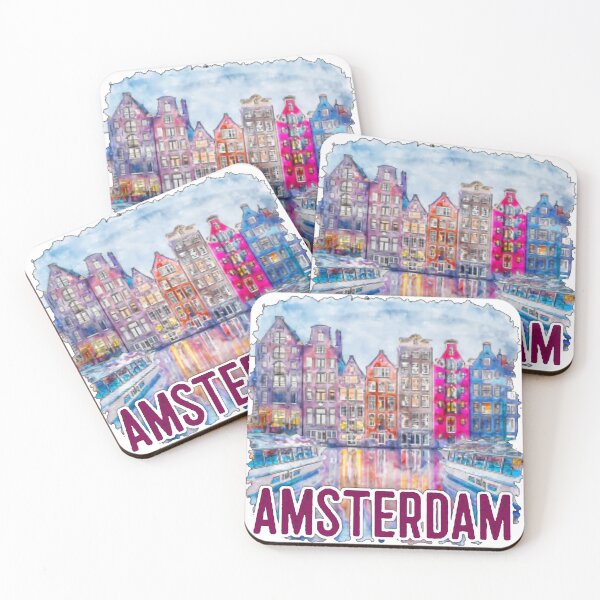 Item preview, Amsterdam Skyline T-Shirt designed and sold by oliviermaron.