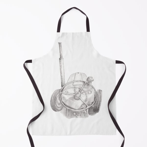 Item preview, Drawing of a Ferguson tractor seen from the seat designed and sold by Eva Hegelund Frank.