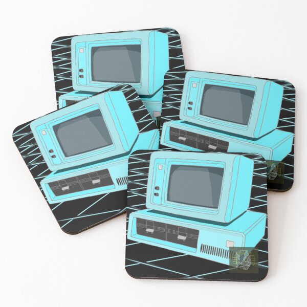 Item preview, Synthwave 80s Computer designed and sold by SynthWolfArtz.