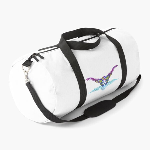 Item preview, A colorful swimmer does the butterfly stroke designed and sold by Zwembad Vergelijker.