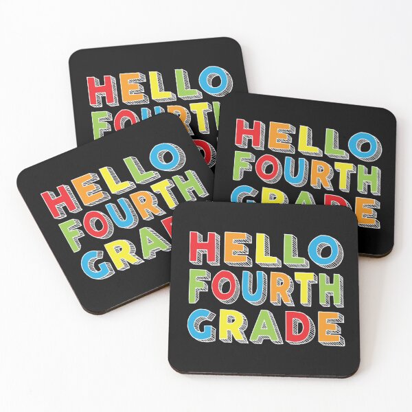 Item preview, Hello Fourth Grade Kids Back To School 4th Grade Team Party graphic designed and sold by Grabitees.