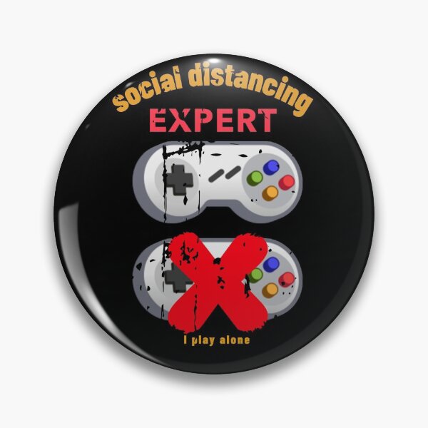 Item preview, Social Distancing Expert I Play Alone designed and sold by adamtepl.