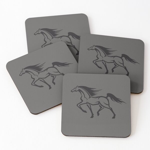 Item preview, Black and White Running Horse designed and sold by chark70.