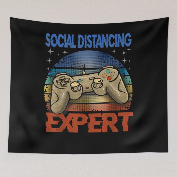 Item preview, Social Distancing Expert Gaming Video Gamer Boys Men Gift T-Shirt designed and sold by Trendy Shirt.