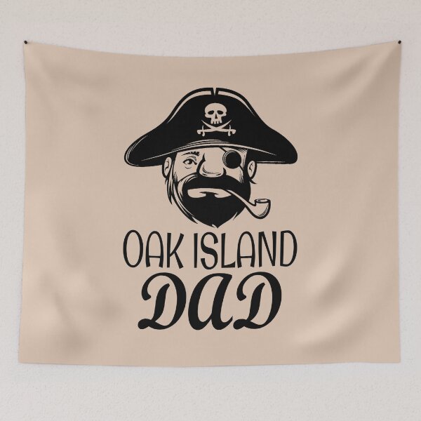 Item preview, Funny Oak Island Dad Treasure Hunter Pirate Skull Bones Nova Scotia designed and sold by TopTeeShop.
