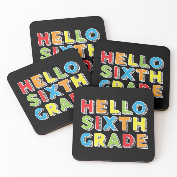 Item preview, Hello Sixth Grade Kids Back To School 6th Grade Team Party graphic designed and sold by Grabitees.
