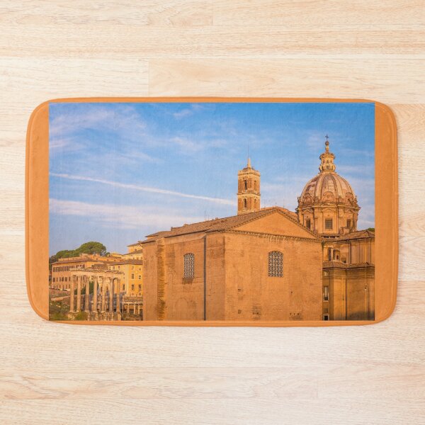 Item preview, Sunrise light with blue sky on Roman ancient architecture in Rome, Italy designed and sold by Paolo Modena Photography    -   Fine Italian Art.