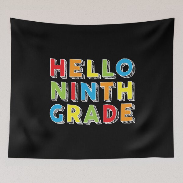 Item preview, Hello Ninth Grade Kids Back To School 9th Grade Team Party print designed and sold by Grabitees.
