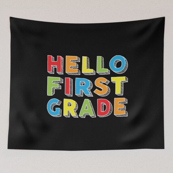 Item preview, Hello First Grade Kids Back To School 1st Grade Team Party design designed and sold by Grabitees.