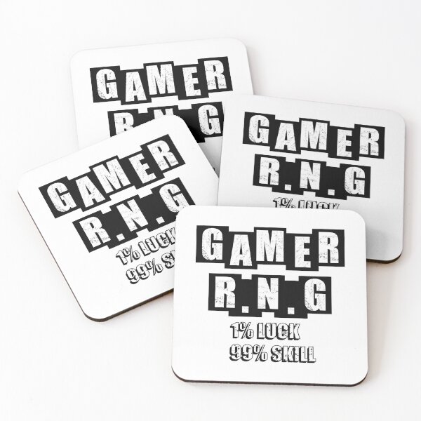 Item preview, Gamer RNG 1% luck 99% skill - White designed and sold by BusyMonkeys.