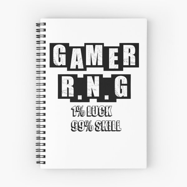 Item preview, Gamer RNG 1% luck 99% skill - White designed and sold by BusyMonkeys.