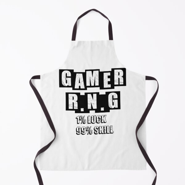 Item preview, Gamer RNG 1% luck 99% skill - White designed and sold by BusyMonkeys.