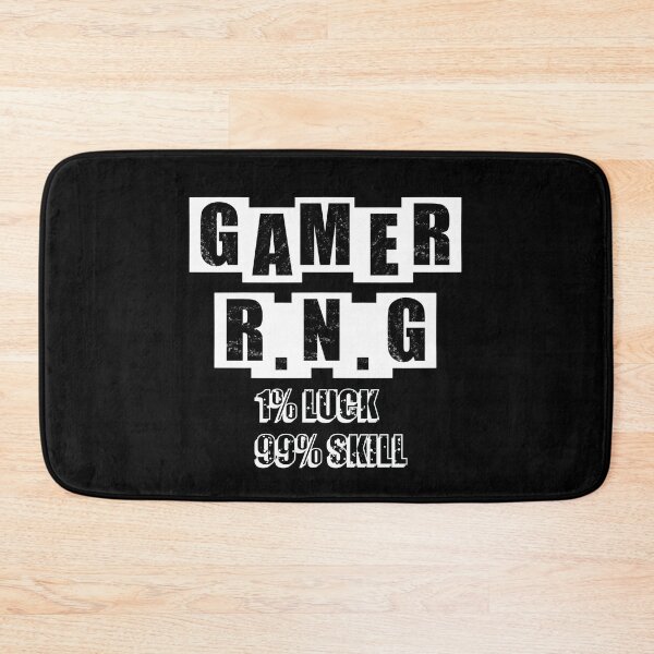 Item preview, Gamer RNG 1% luck 99% skill - Black designed and sold by BusyMonkeys.