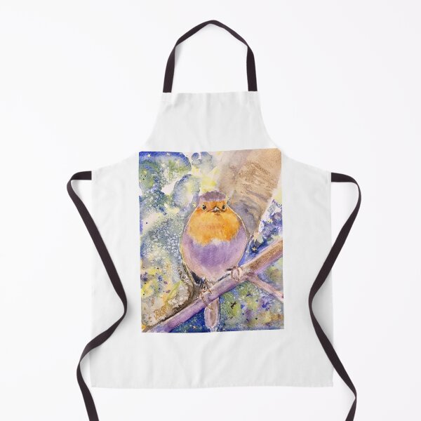 Item preview, In Dulci Jubilo: Watercolour portrait of a garden robin designed and sold by Double Dutch Designs.