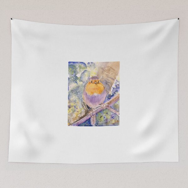 Item preview, In Dulci Jubilo: Watercolour portrait of a garden robin designed and sold by Double Dutch Designs.