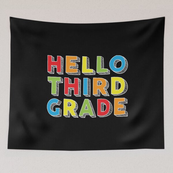 Item preview, Hello Third Grade Kids Back To School 3rd Grade Team Party print designed and sold by Grabitees.
