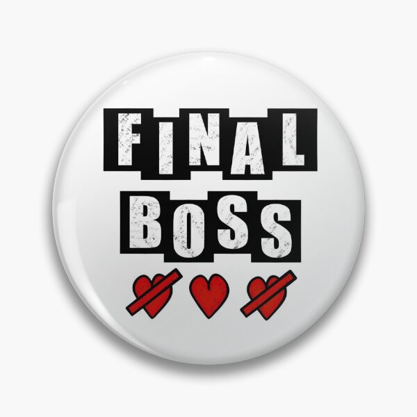 Item preview, Final Boss 1 life left - White designed and sold by BusyMonkeys.