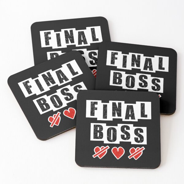 Item preview, Final Boss 1 life left - Black designed and sold by BusyMonkeys.