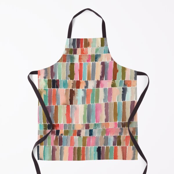 Item preview, Abstract Geometric Colorful Watercolor Stripes designed and sold by lunaisdrawing.