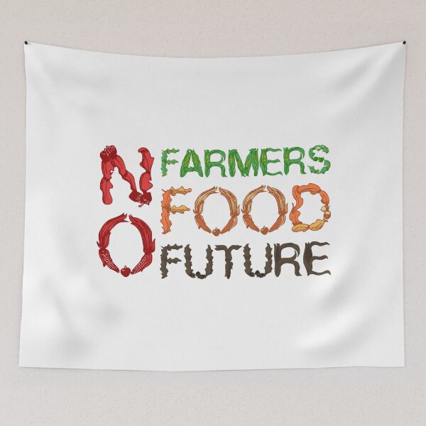 Item preview, No Farmers No Food No Future in Corn and Leaves designed and sold by onepiconetreat.