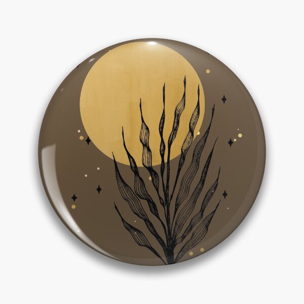 Item preview, Mystical Full Moon Art with Black Flower Design designed and sold by ArtStore20.
