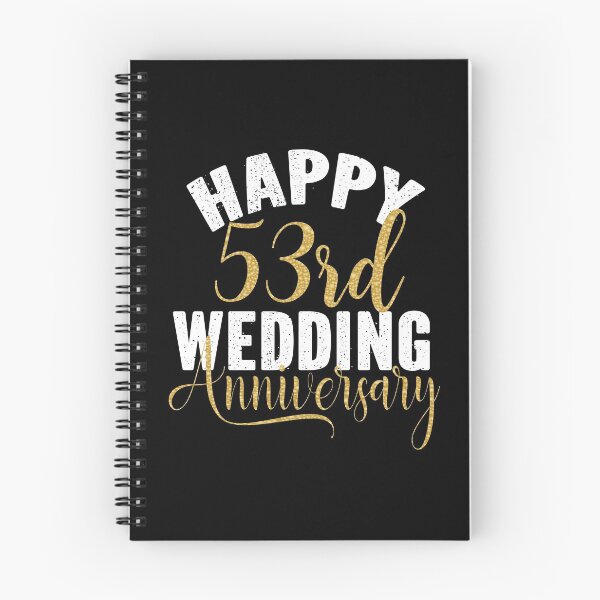 Item preview, Happy 53rd Wedding Anniversary Matching Gift For Couples print designed and sold by Grabitees.