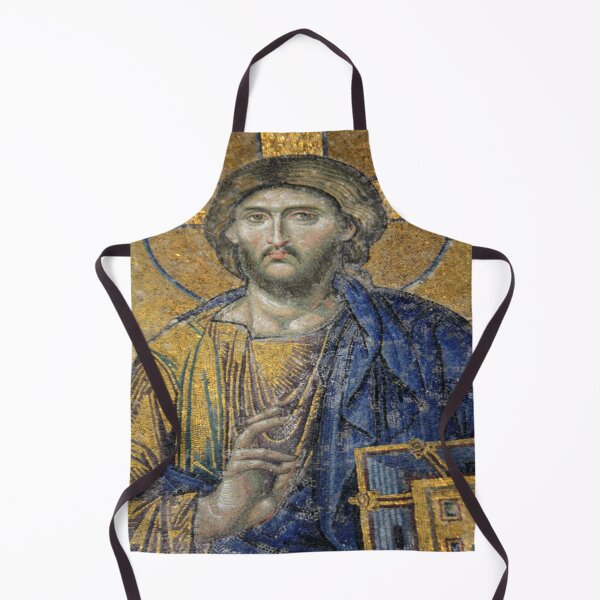 Item preview, Christ Pantocrator Mosiac Iconic Religious Roman Art designed and sold by taiche.