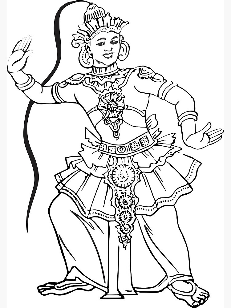 "Sri Lankan Kandy dancer." Art Print for Sale by Raviyaa Redbubble