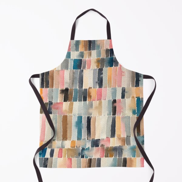 Item preview, Abstract Geometric Colorful Watercolor Stripes designed and sold by lunaisdrawing.