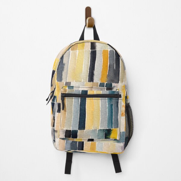 Item preview, Abstract Geometric Yellow Watercolor Stripes designed and sold by lunaisdrawing.