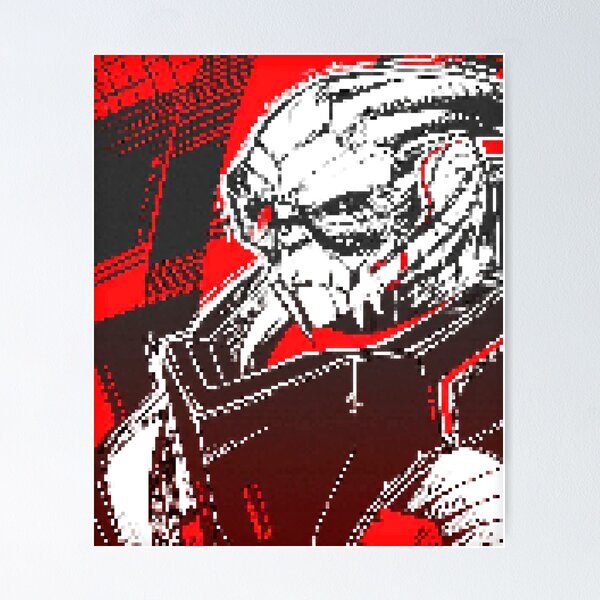 Artikel-Vorschau von Garrus Vakarian - Erzengel - Retro Pixel Art, designt und verkauft von boostee.