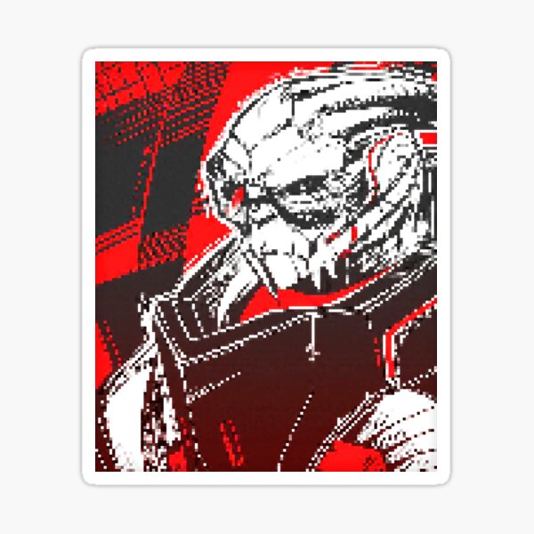 Artikel-Vorschau von Garrus Vakarian - Erzengel - Retro Pixel Art, designt und verkauft von boostee.