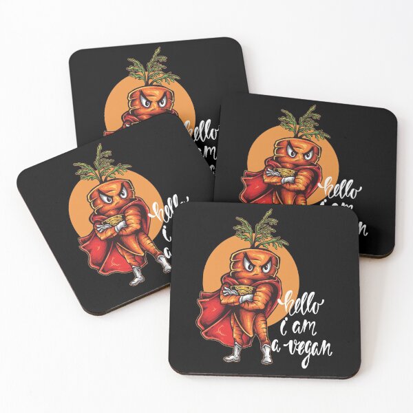 Item preview, Hello I Am A Vegan Superhero Carrot Foodie Vegetable designed and sold by ProjectX23.